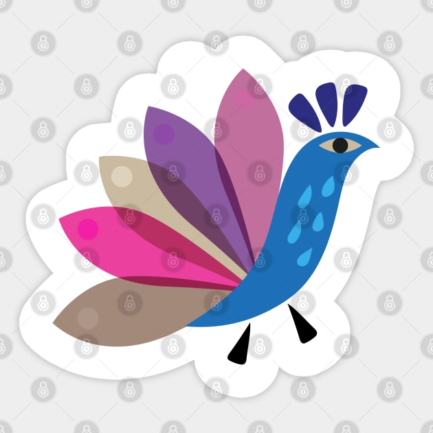 Peacock Sticker by grafart